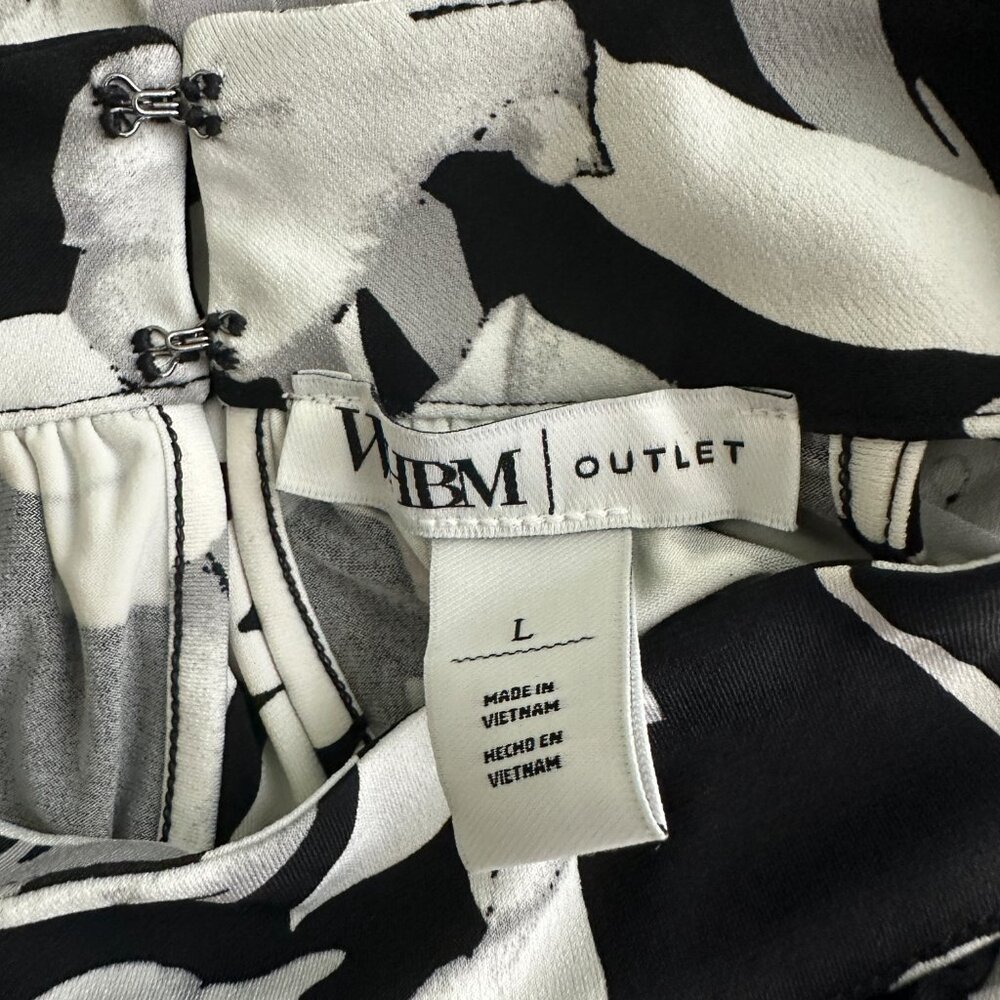 NWT White House Black Market Sleeveless Shirred Halter Top Roma Lily L - Picture 4 of 10